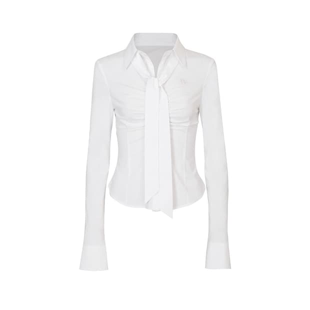 페인오어플레져 비비안 스카프 셔츠 화이트M