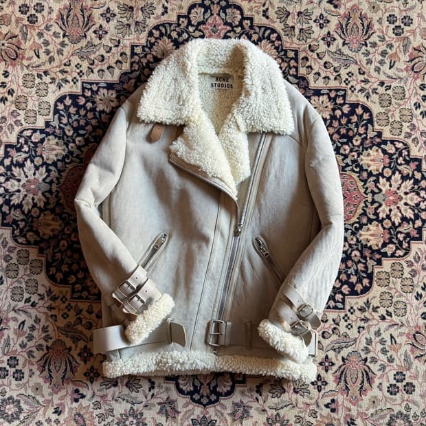 아크네 스튜디오 시어링 스웨이드 자켓 무스탕 55~66