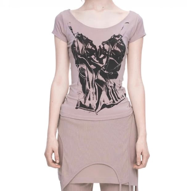 나체 x-ray 반팔티셔츠 