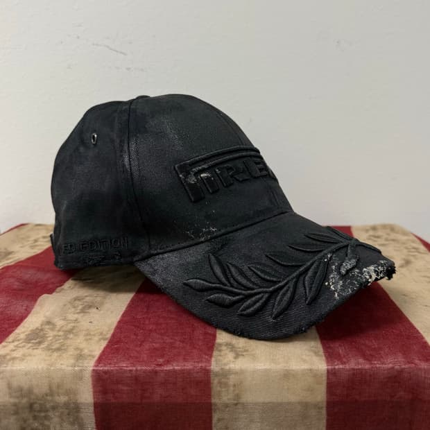 (빈티지 커스텀) oil coating wax racing cap