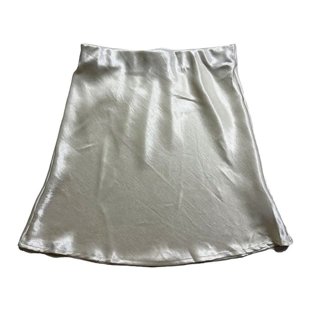 새상품 여자 실크 플레어 스커트