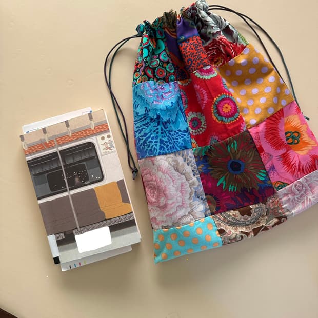 카페파셋 패치 끈 주머니 / 신발주머니 / 옷주머니 / 큰주머니