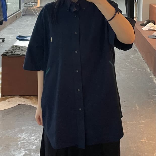 폴로 랄프로렌 네이비 반팔 셔츠 H2461