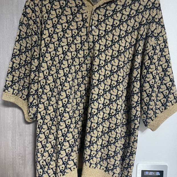 디올 남성 오블리크 브라운 카라 반팔