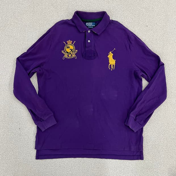 XXL 폴로랄프로렌 빅포니 긴팔 카라티 0224M