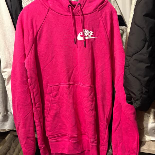 나이키 핫핑크 후드티(기모)