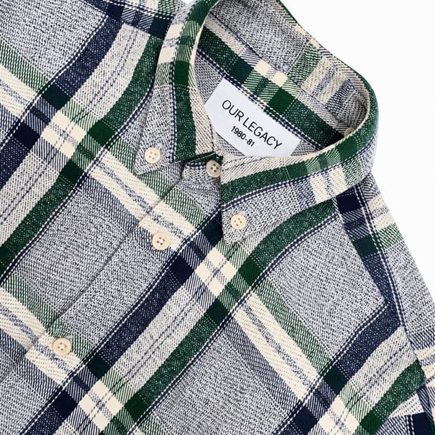 아워레거시 셔츠 남성 체크셔츠
