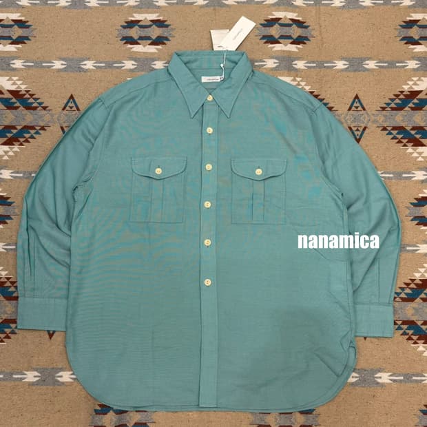 [XL][110] 나나미카 유틸리티 파나마 셔츠 민트