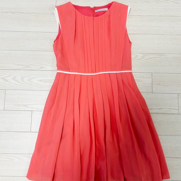 리스트 LIST 코랄 쉬폰 원피스