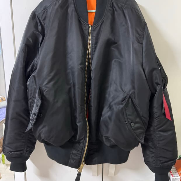 알파인더스트리 ma-1 블랙 XL