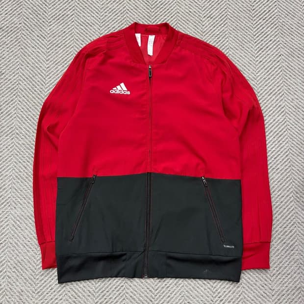 아디다스 배색 집업 v2197