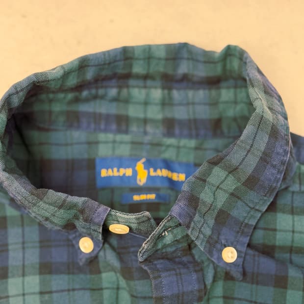 폴로 랄프로렌 체크셔츠 클래식핏 M(105정도 거의새상품)