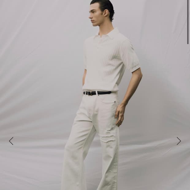 세비지 하프 폴로 니트 L