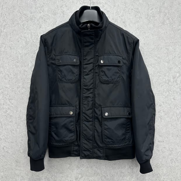 95 자라 남자 유틸리티 누빔 블루종 자켓