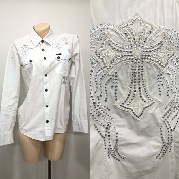 BUCKAROO cross cubic detail shirt 