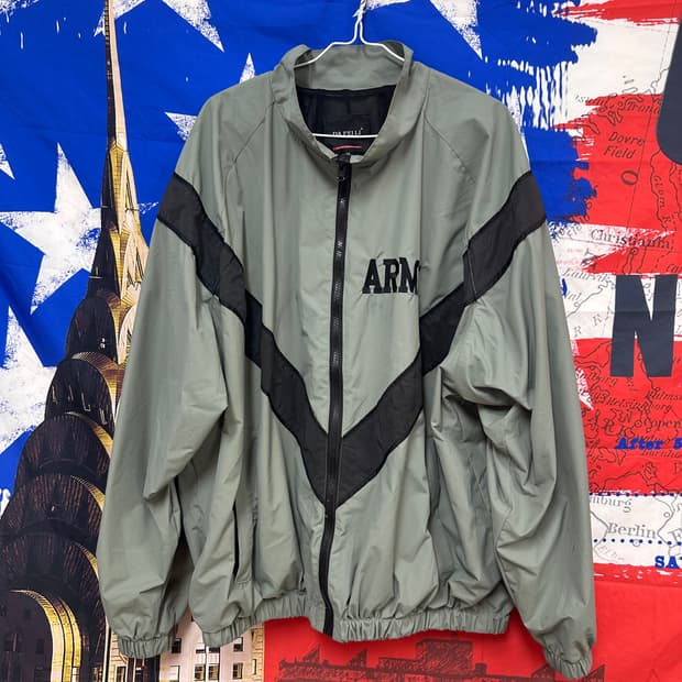 s급 빈티지 Army 공군 오버핏 바람막이XL105