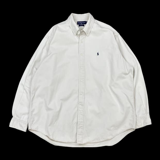 폴로랄프로렌 크림 베이지 블레이크 오버핏 남방