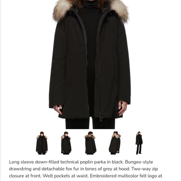 몽클레어 여성용 폭스퍼 패딩 BLAVET(블랙,1사이즈)