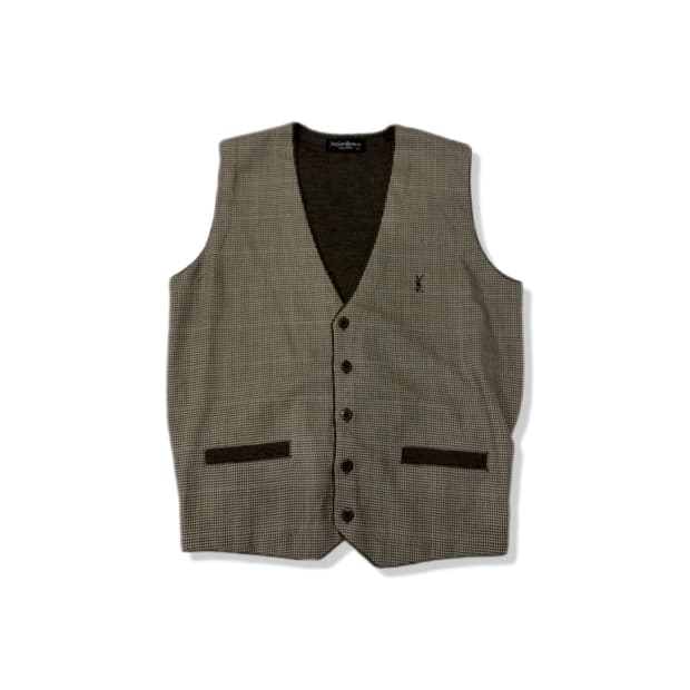 ysl pour homme vintage vest