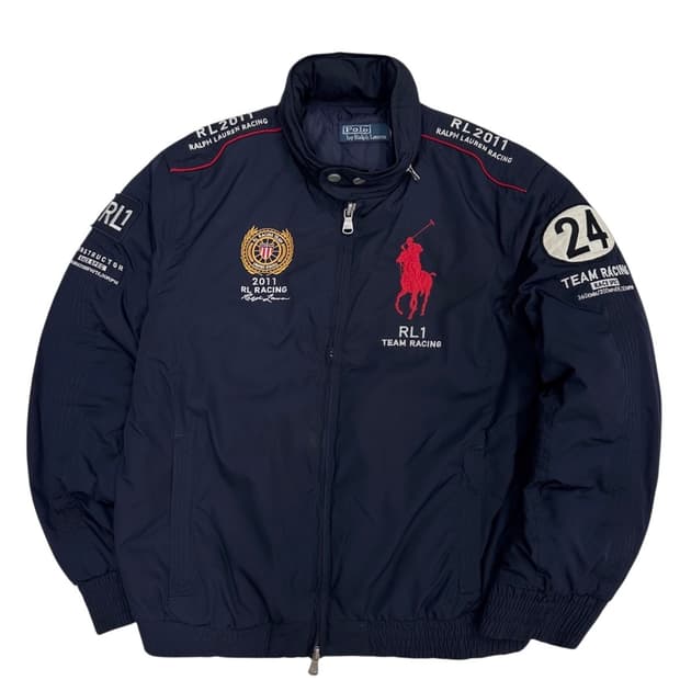 폴로 레이싱 패딩점퍼 네이비 (L)