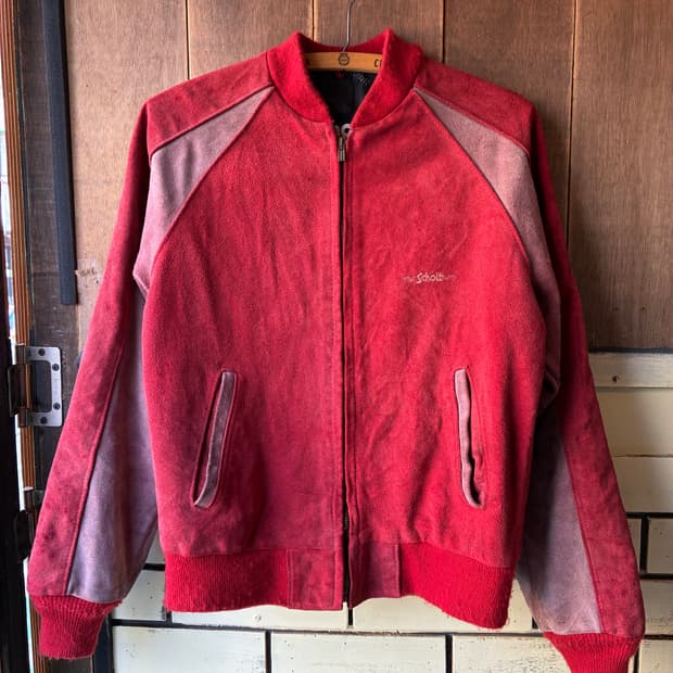 90s Schott Suede Zip Jacket Made in USA