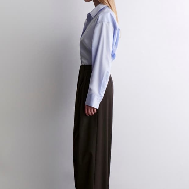 COS 25fw 릴랙스드 트윌 와이드레그 트라우저