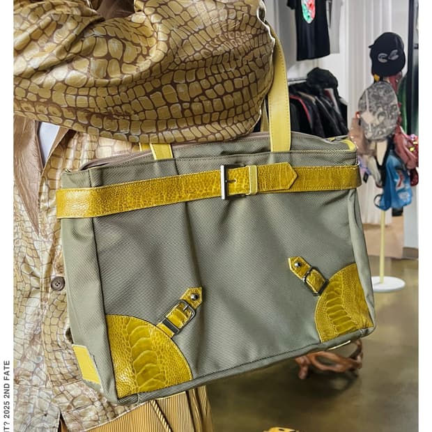 Takahiko Japan Leather & Canvas Bag