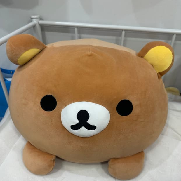 산엑스 리락쿠마 슈퍼 모찌 대왕 다이후쿠 인형 쿠션 방석 코리락쿠마 갸루