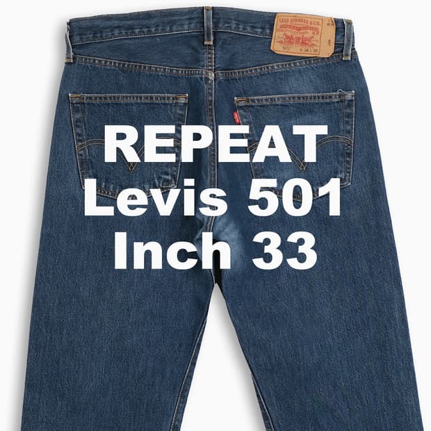 빈티지 리바이스 501 진청 33 인치 LV50134601