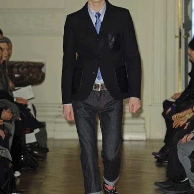 JUNYA WATANABE 2008FW wool & leather JK