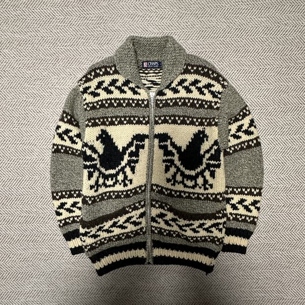 CHAPS RALPH LAUREN wool cowichan jacket