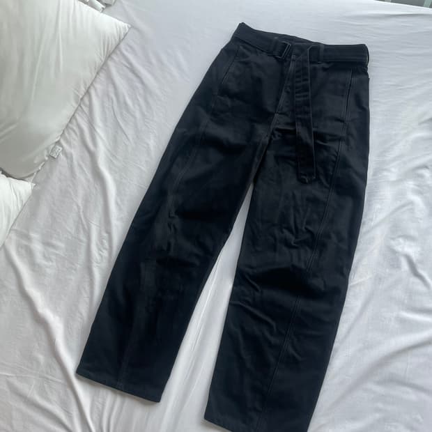 르메르 벨티드팬츠 블랙 S ( 48정도 )