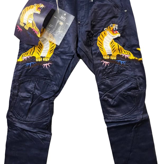 G-Star RAW 5622 타이거 자수 팬츠(W29/L30)남여공용