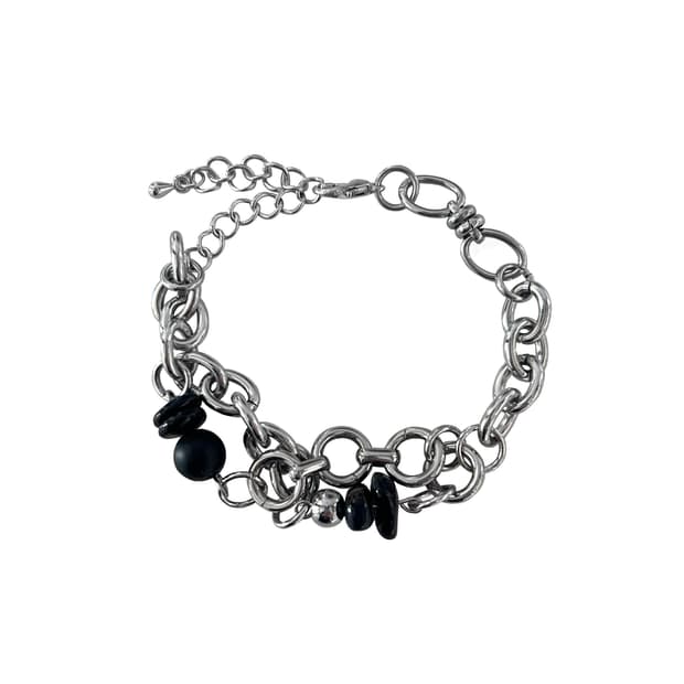 Black stone bracelet 