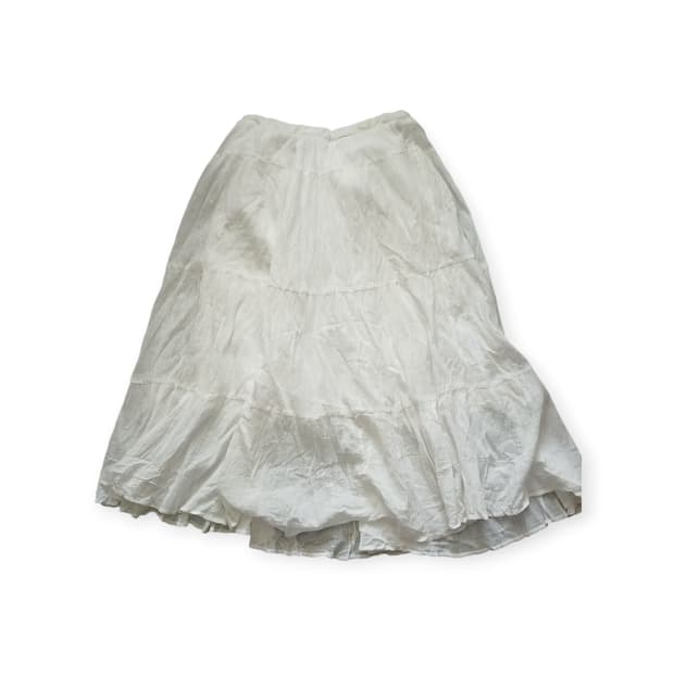 모리걸 화이트 롱스커트 