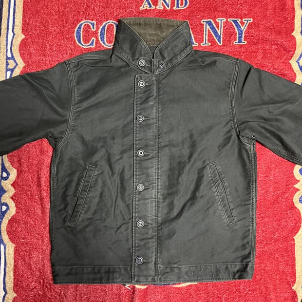 RRL 블랙 덱자켓 코듀로이 자켓 N-1