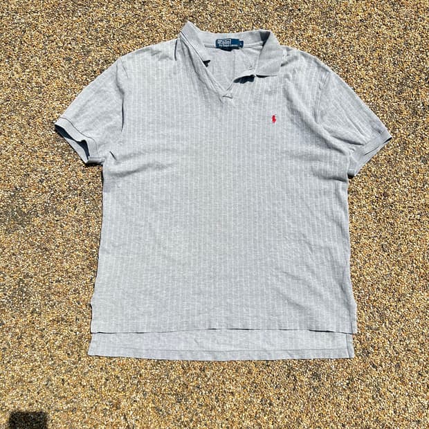 폴로(POLO RalphLauren)레드포니 그레이 카라넥 반팔티