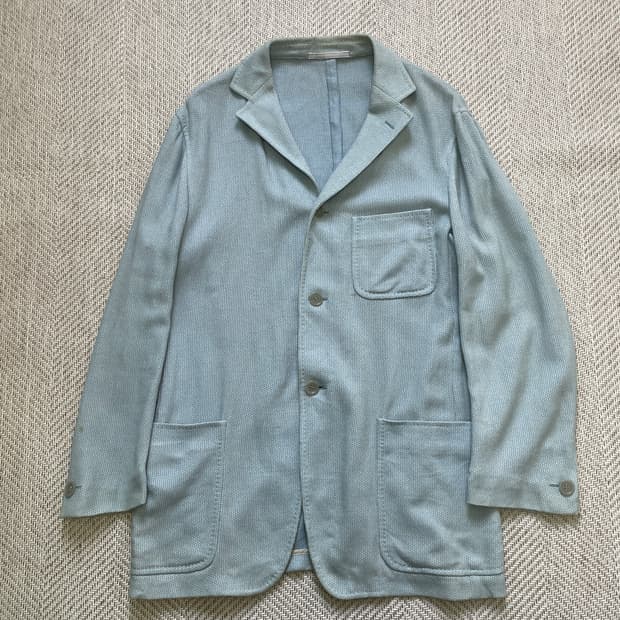 에르메네질도 제냐 소프트 니트 테일러드 재킷