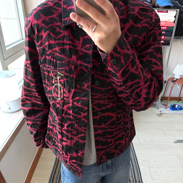 슈프림 thorn 트러커 자켓