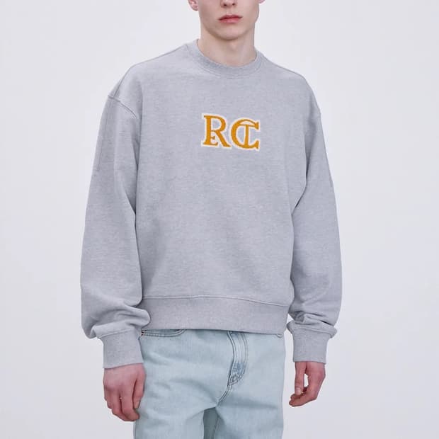 [새상품] 렉토 RC 엠브로이드 스웻셔츠 맨투맨 그레이