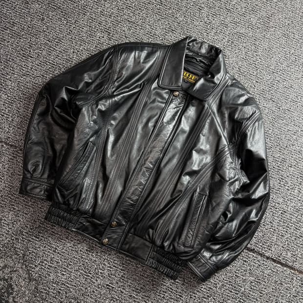 아카이브 구스다운 내피 소가죽 레더자켓 3238