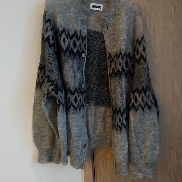 마리아노 크리스마스 가디건 그레이