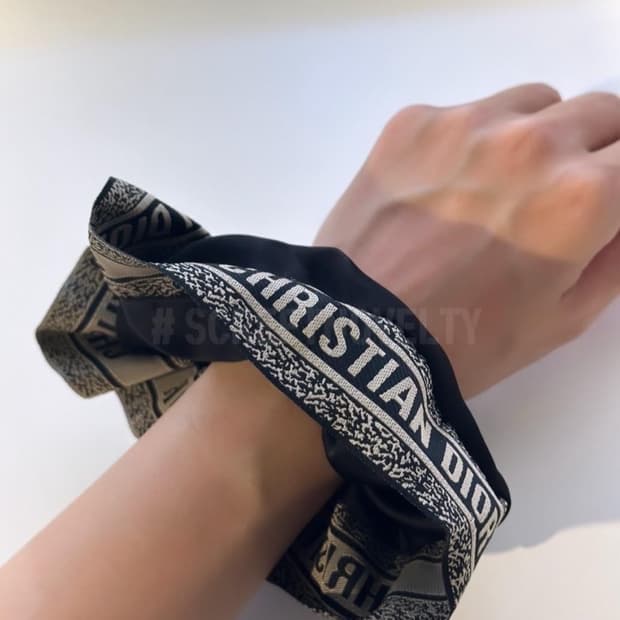 크리스찬 디올 클래식 빈티지 헤어슈슈