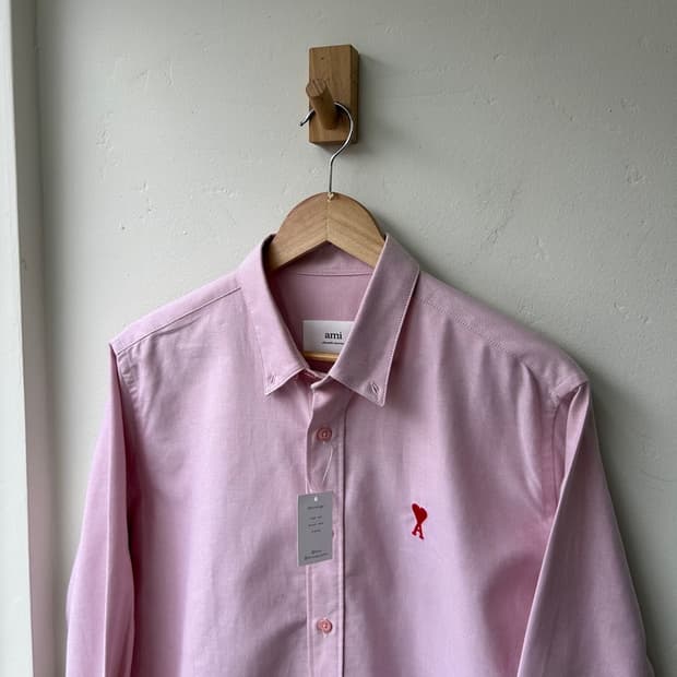 16253 - 아미 스몰 하트 핑크 셔츠