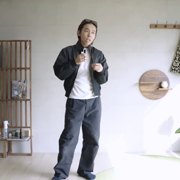 [M] 서피스에디션 왁스드 해링턴 자켓 블랙