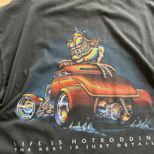 90‘s OILY SHIRT hot road Tee