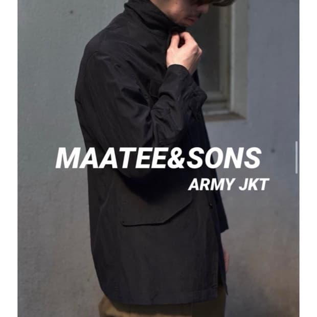 [3]마티앤선즈 MAATEE&SONS 실크 아미 자켓
