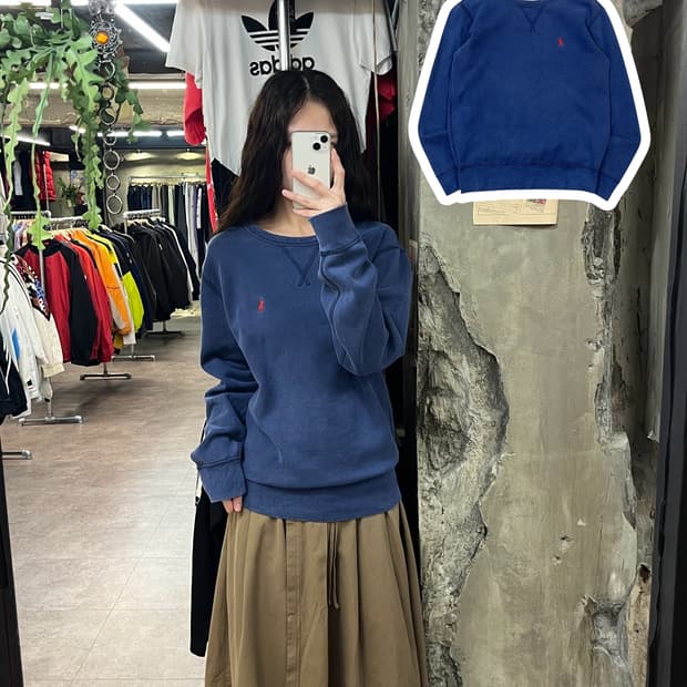 폴로 랄프로렌 맨투맨 네이비 XS #csz1826