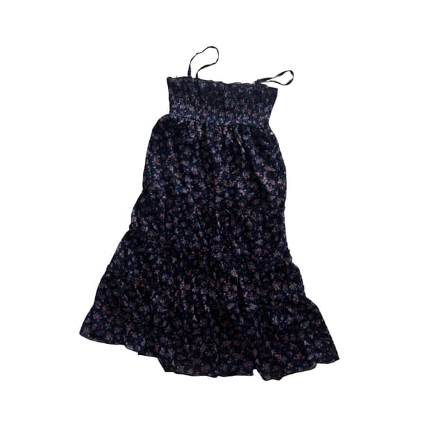 vintage flower long onepiece