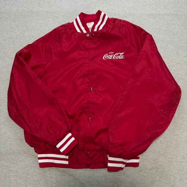 USA vintage 코카콜라 엔조이 바시티 자켓